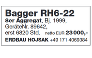 Bagger RH6-22